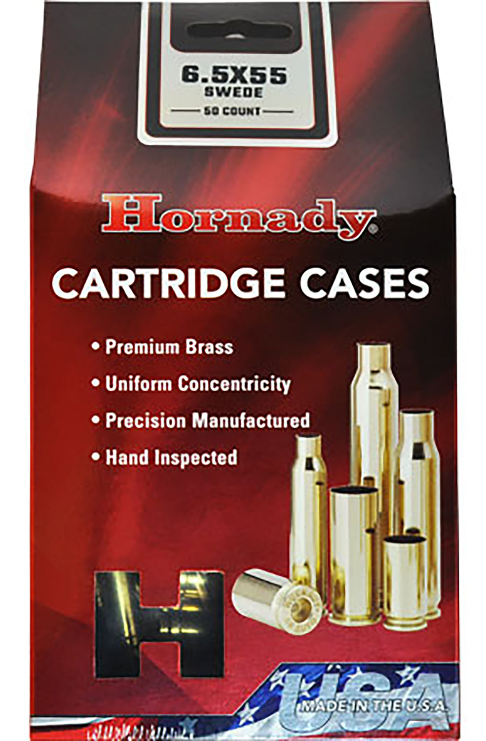 Hornady 86263 6.5x55 Swedish Unprimed Rifle Brass Cartridge Cases