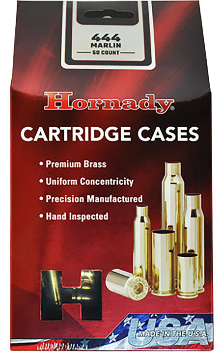 Hornady Unprimed Cartridge Cases 444 Marlin Rifle Brass