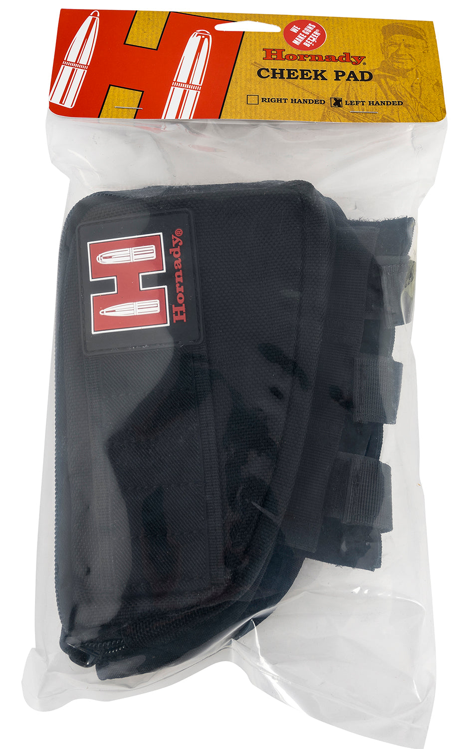 Hornady 99113 Black Cordura Rifle Cheek Rest Pad with 5rd Loops Left Hand