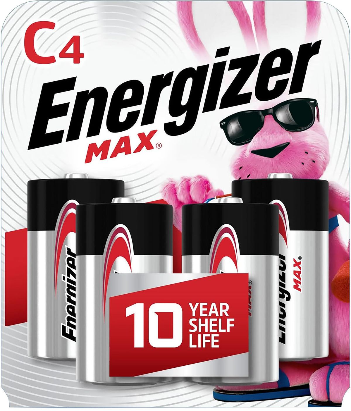 Energizer E93BP4 C 1.5V Alkaline Max Batteries Pack of 4