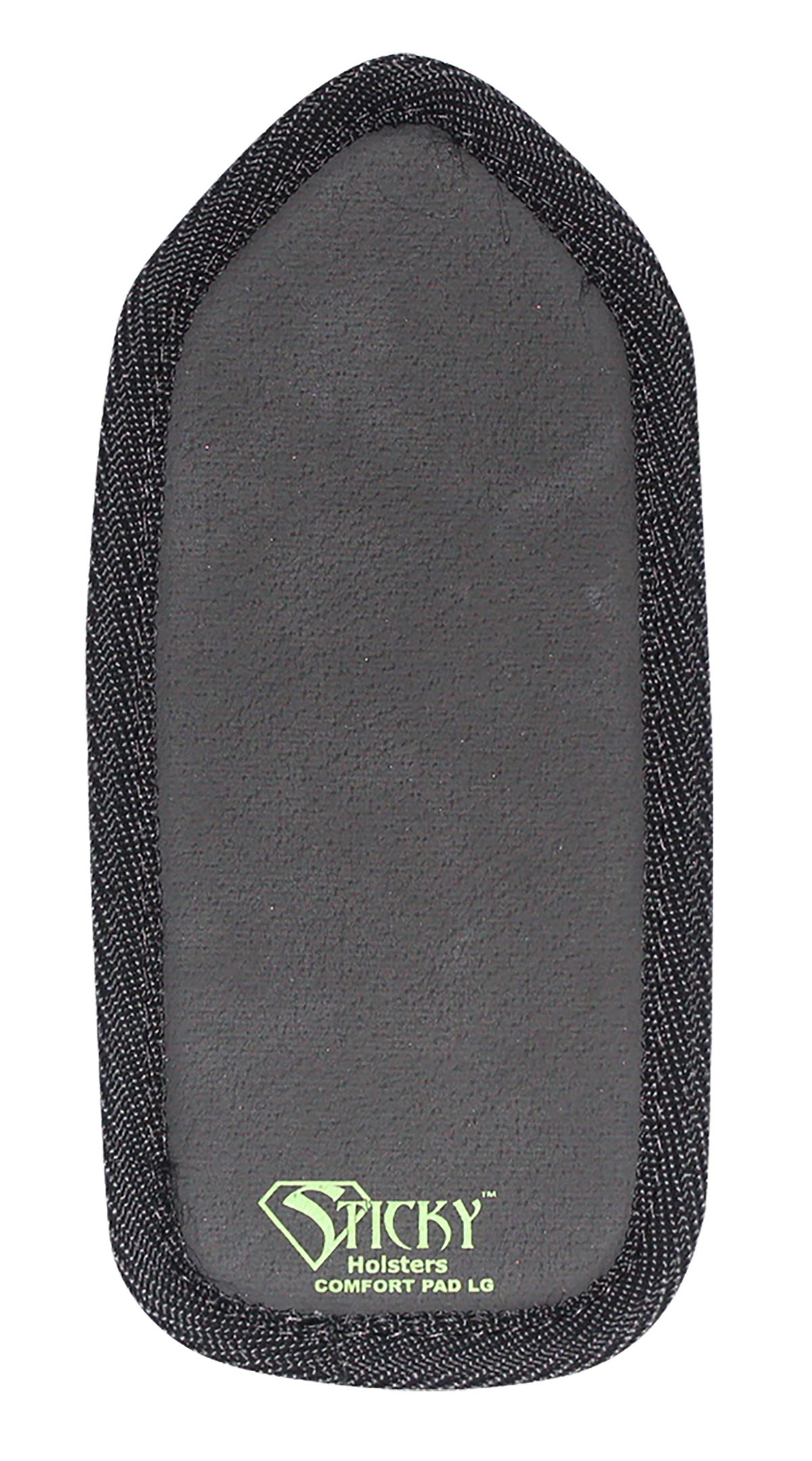 Sticky Holsters COMFORTPADLG Large IWB Kydex Holster Comfort Pad Black Foam Hook/Loop Ambidextrous