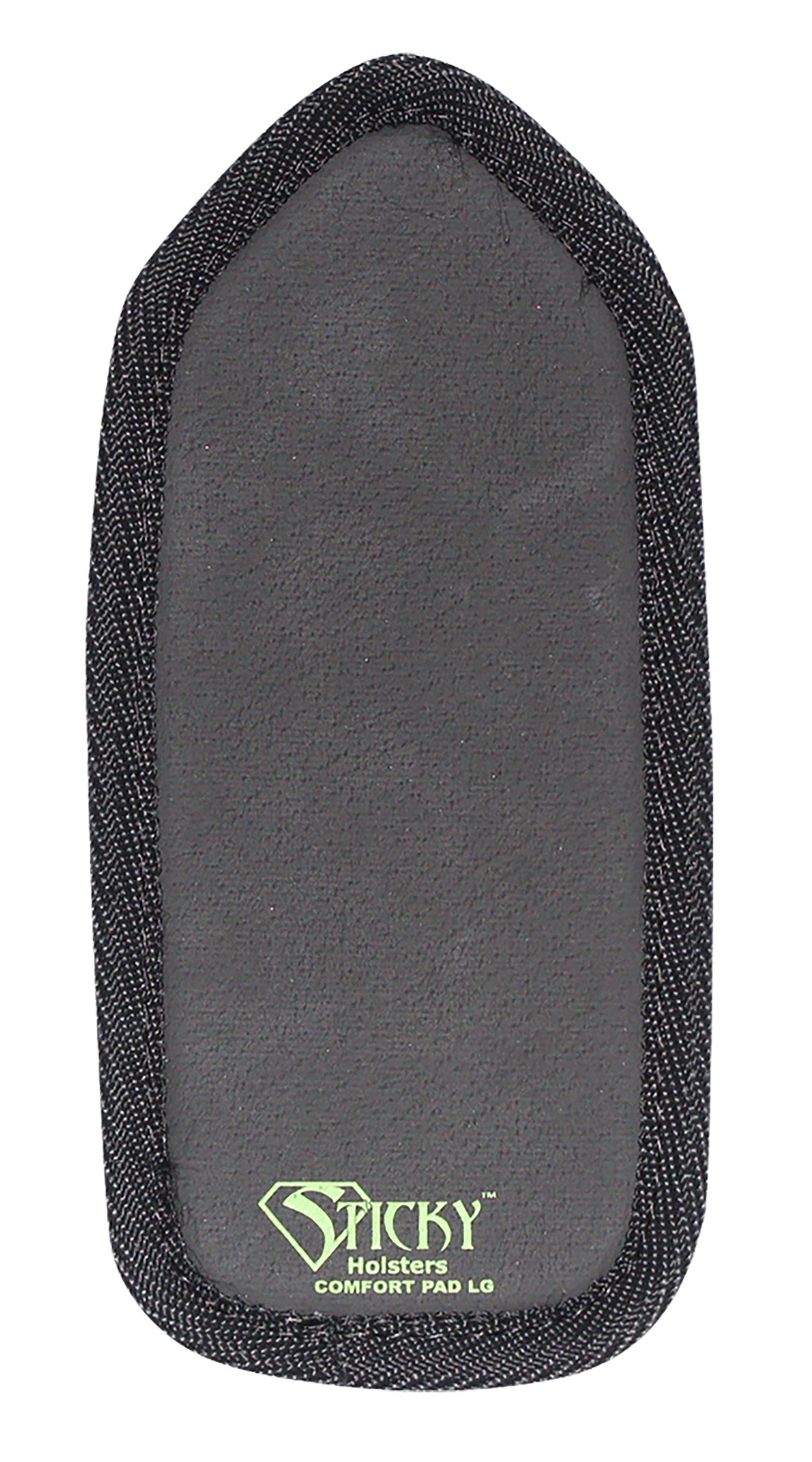 Sticky Holsters COMFORTPADLG Large IWB Kydex Holster Comfort Pad Black Foam Hook/Loop Ambidextrous