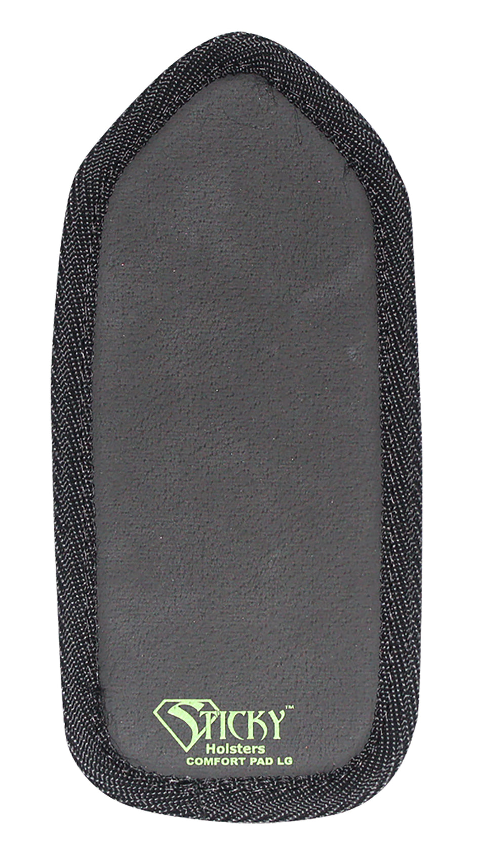 Sticky Holsters COMFORTPADLG Large IWB Kydex Holster Comfort Pad Black Foam Hook/Loop Ambidextrous