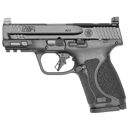 Smith & Wesson 13571 M&P M2.0 Compact 9mm Luger 15+1, 3.60" Black Armornite Stainless Steel Barrel & Optic Cut/Serrated Slide, Matte Black Polymer Frame w/Picatinny Rail