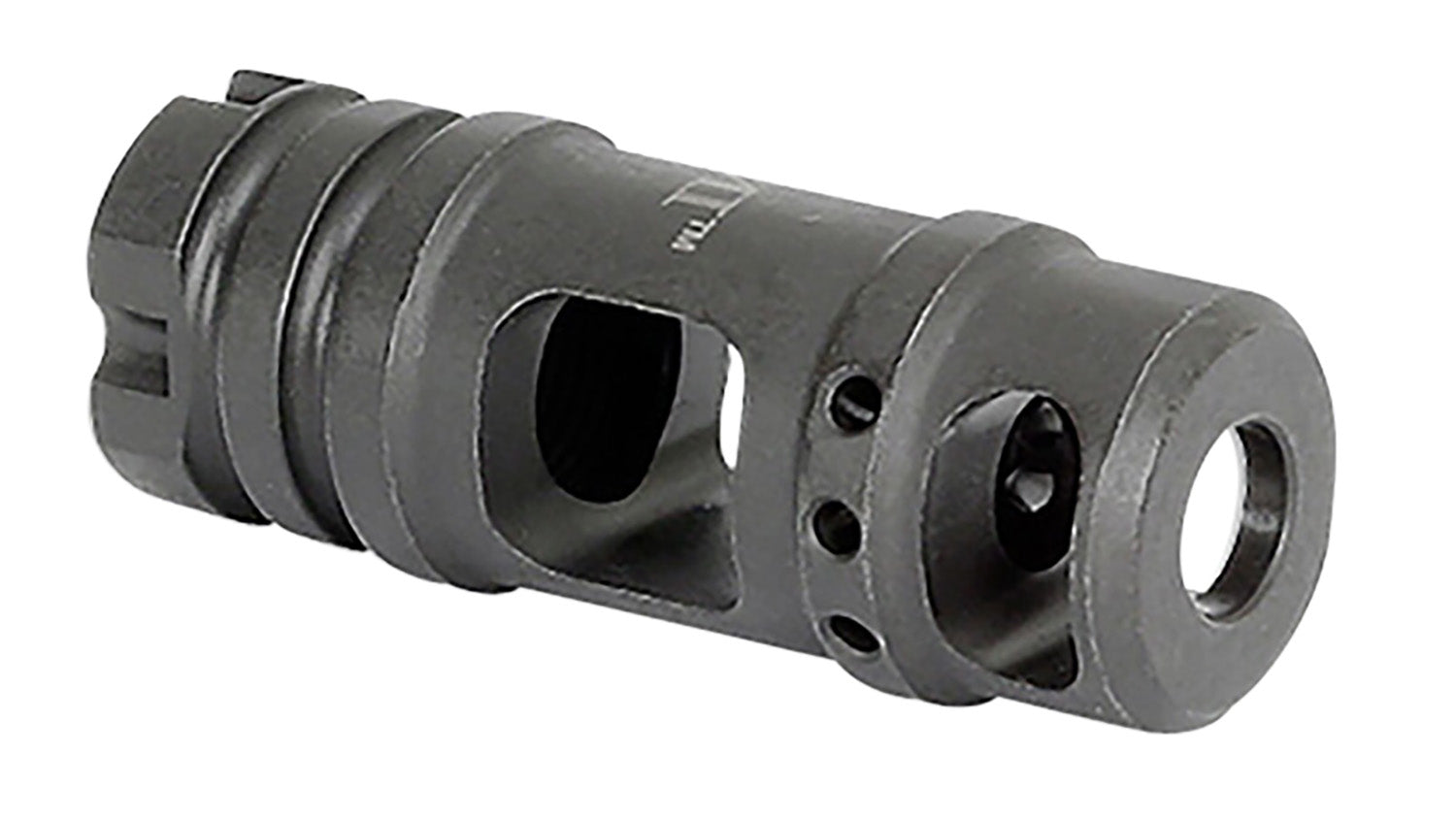 Midwest Industries MIMB6 30 Cal AK-Platform Muzzle Brake Black Phosphate Tool Steel M14x1 LH