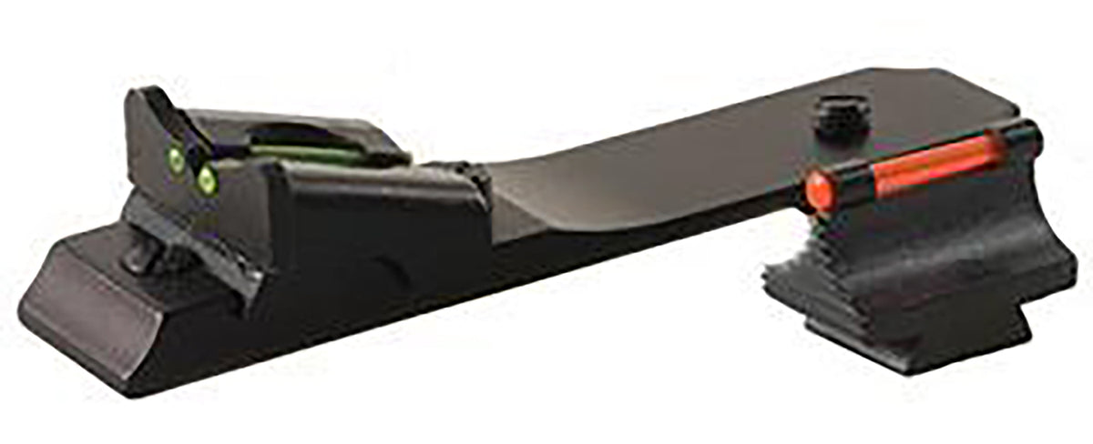 TruGlo TGTG112 Lever Action Rifle Iron Sight Set CNC-Machined Red Front & Adjustable Green Rear 0.450"