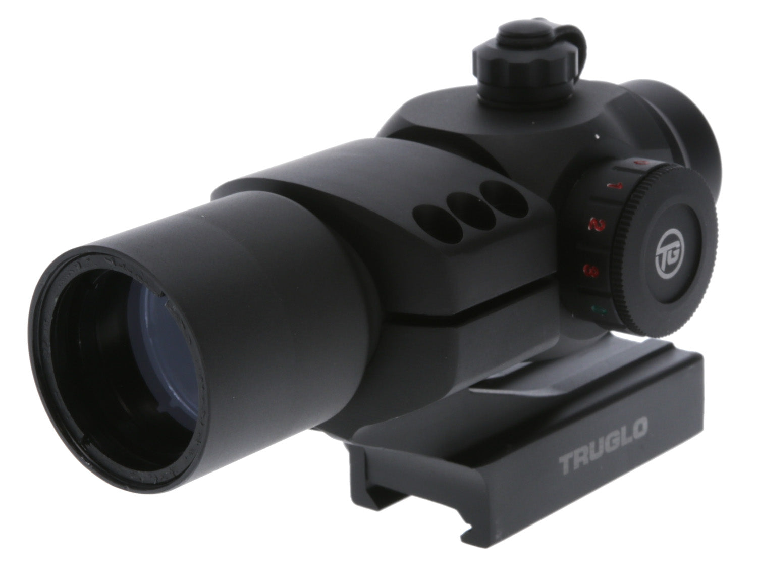 TruGlo TG-TG8230RB Triton Black 1x30mm Illuminated 3 MOA Dot Reticle