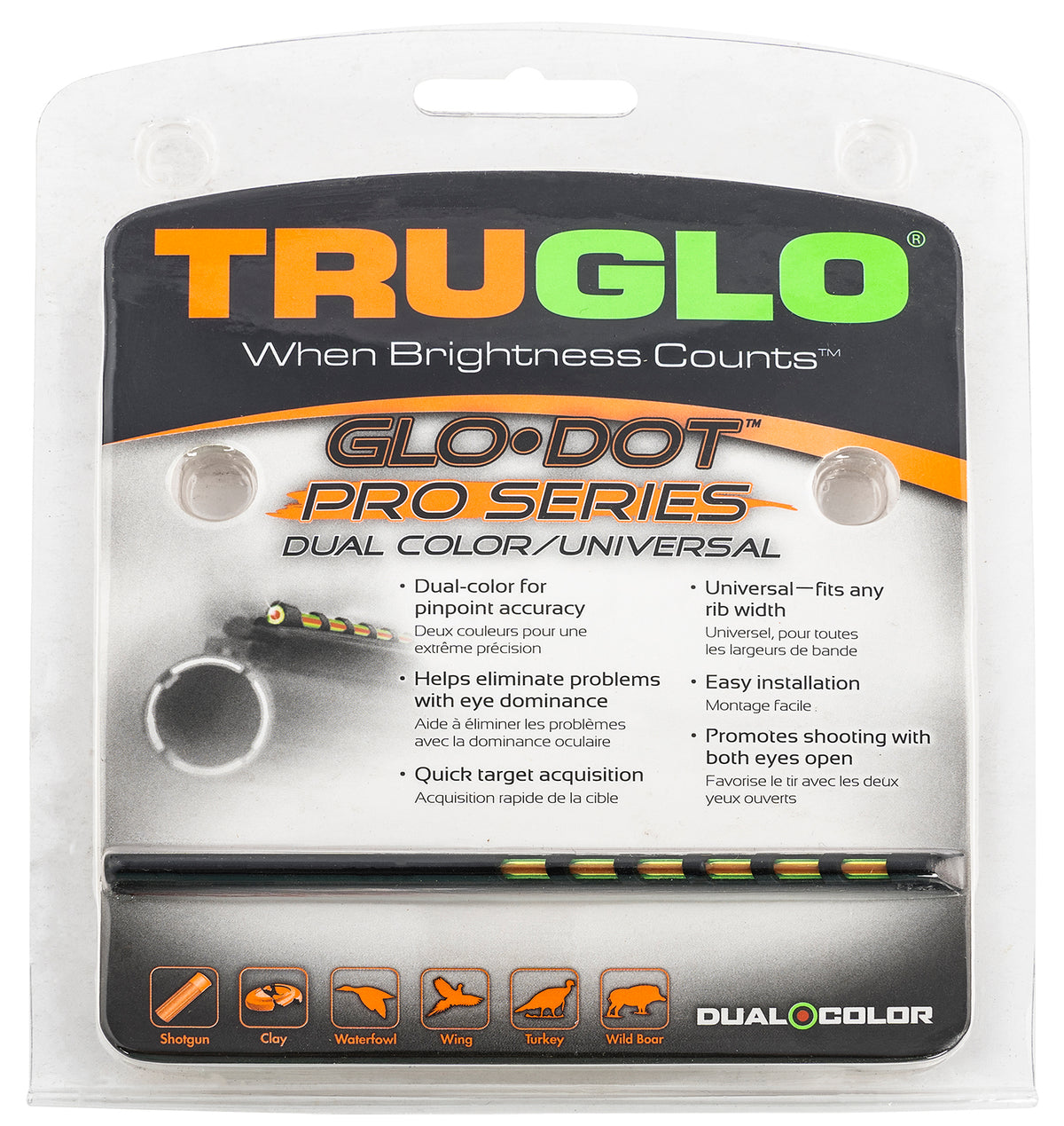 TruGlo TG-TG104D Glo-Dot Pro Series Dual Universal Replacement Shotgun Sight