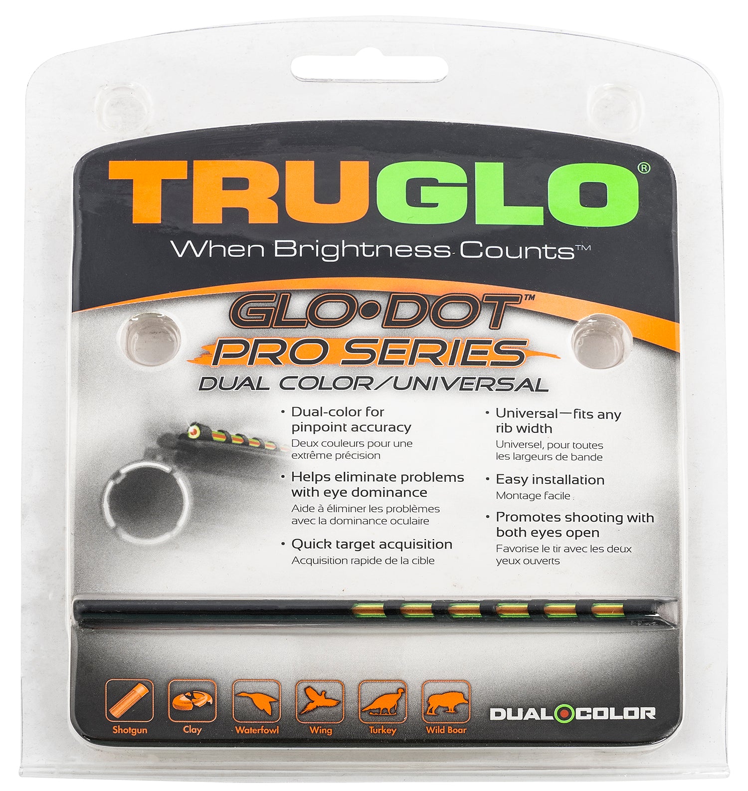 TruGlo TG-TG104D Glo-Dot Pro Series Dual Universal Replacement Shotgun Sight