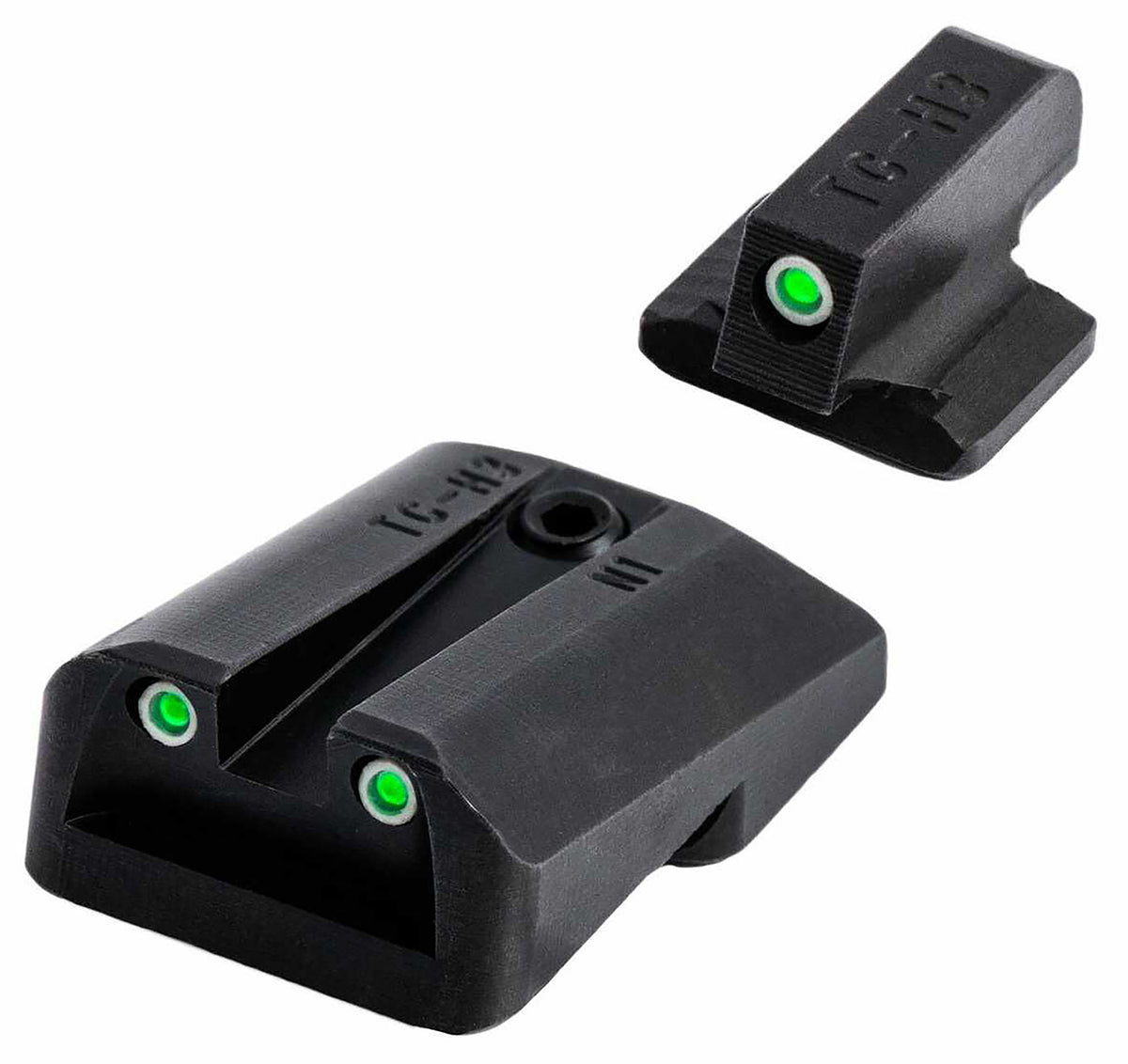 TruGlo TGTG231F3W Tritium Pro Green/White Outline Iron Night Sight Replacement Set