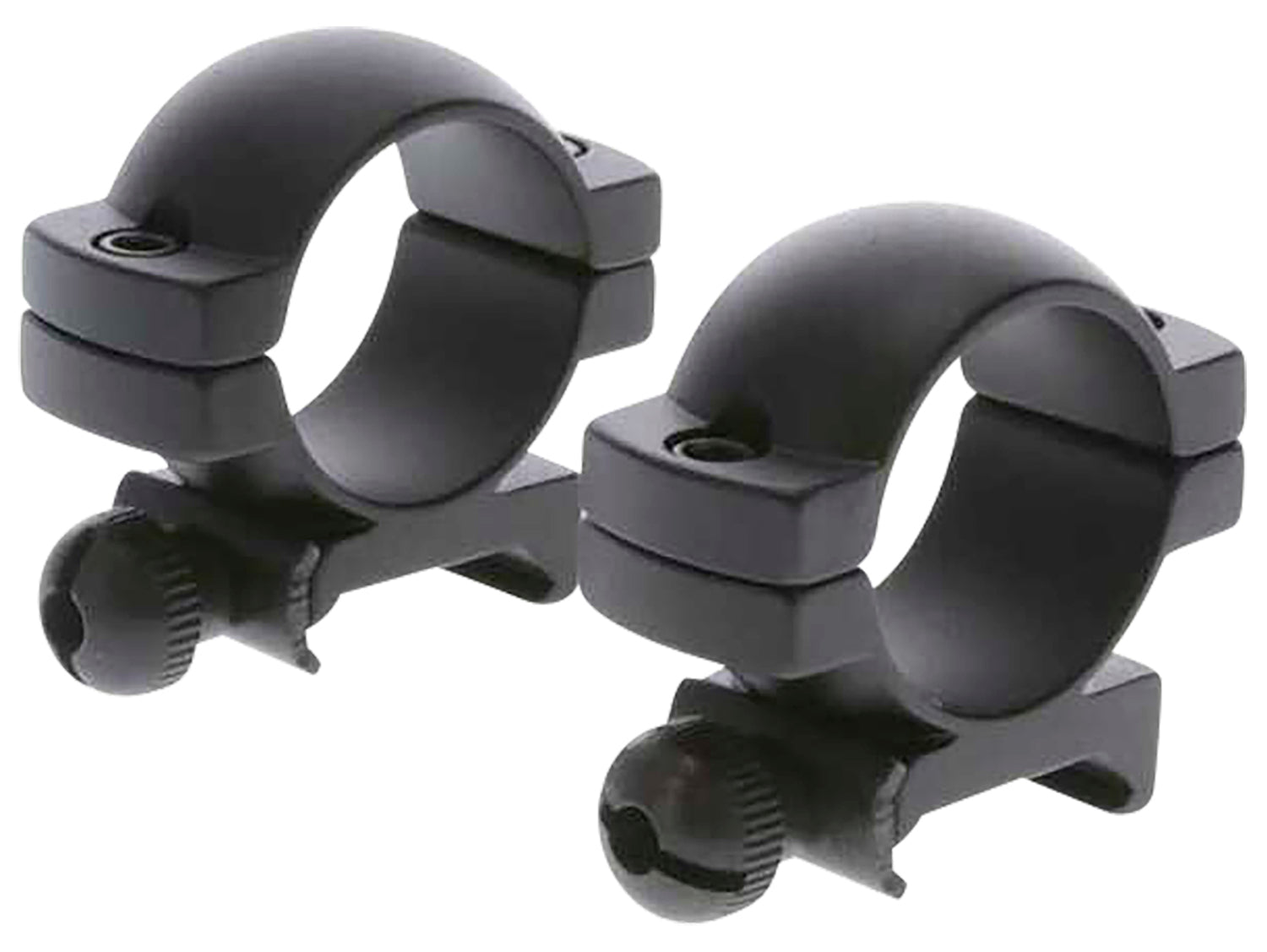 TruGlo TGTG8960B1 Matte Black 1 Inch Medium Lightweight Scope Rings 2 Screws Per Ring