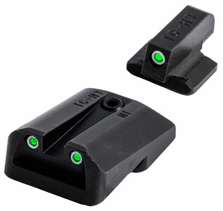 TruGlo Tritium Pro TGTG231Z2W Night Sights Green Tritium White Outline Swiss Tritium Assembled USA