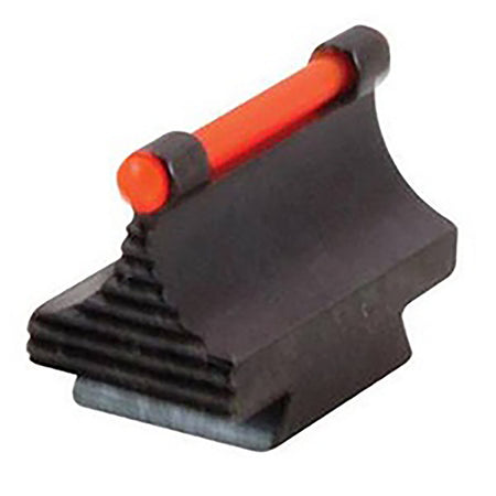 TruGlo TGTG95500RR CNC Steel Rifle Front Sight 3/8in Dovetail Red Ramp 0.500in Steel Black