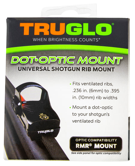 TruGlo TG8954U2 Shotgun Rib Red Dot Optic Mount for Trijicon RMR - No Machining