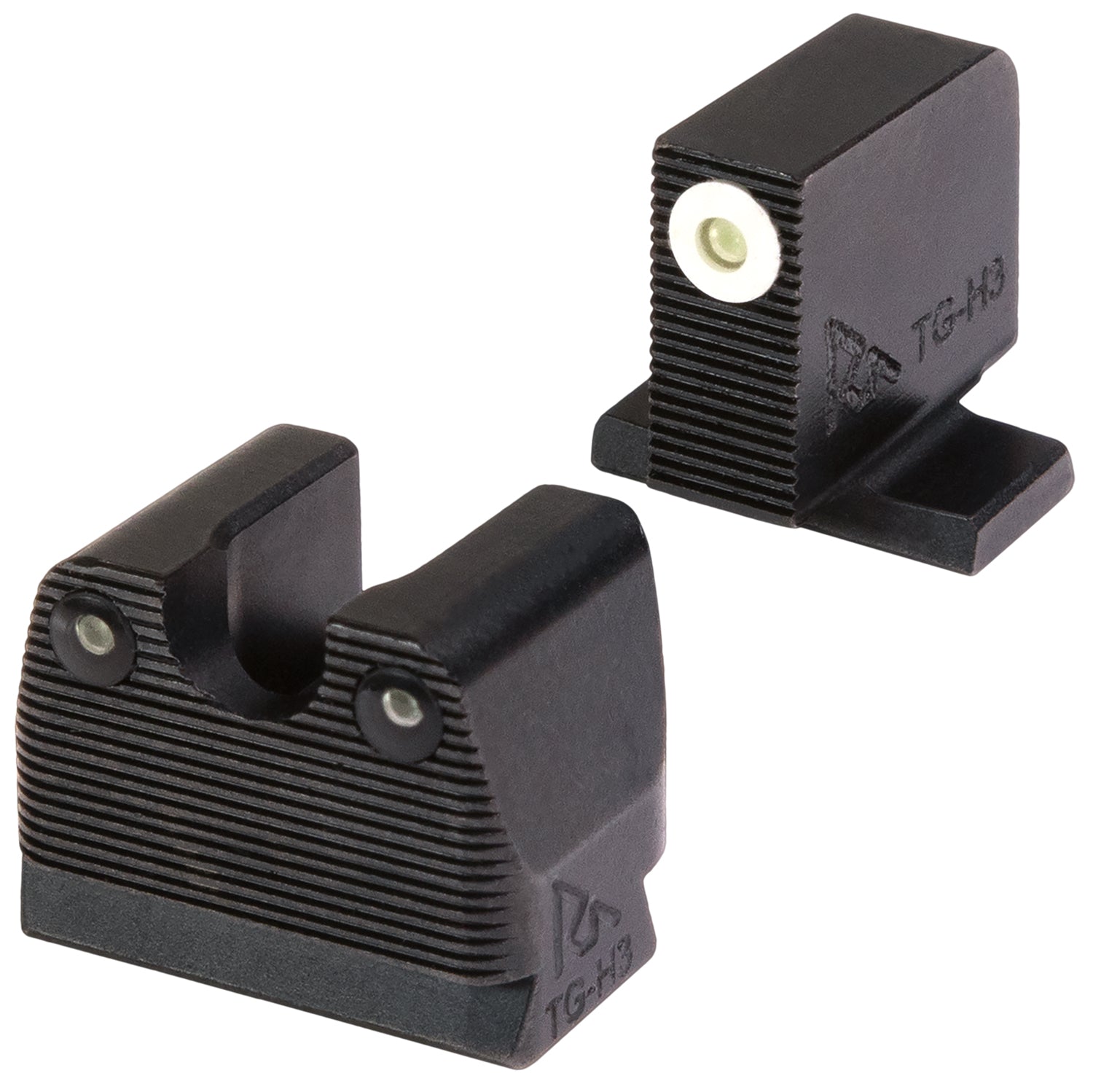 Rival Arms RARA3B231S Tritium 3-Dot Night Sight Set for SIG P-Series White Outline Front