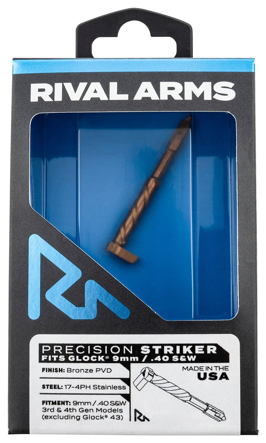 Rival Arms RARA40G001C Glock Gen3-4 Precision Firing Pin 9mm/40 S&W Bronze Stainless