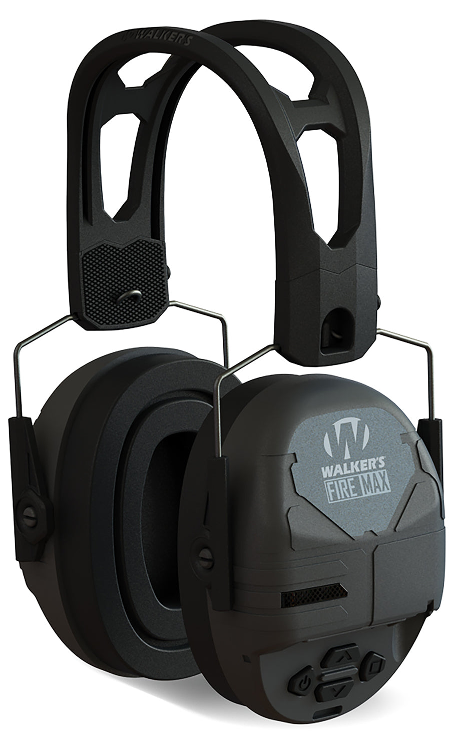 Walker's GWPDFM Firemax Digital Electronic Muff Over the Head Black Tacti-Grip Headband
