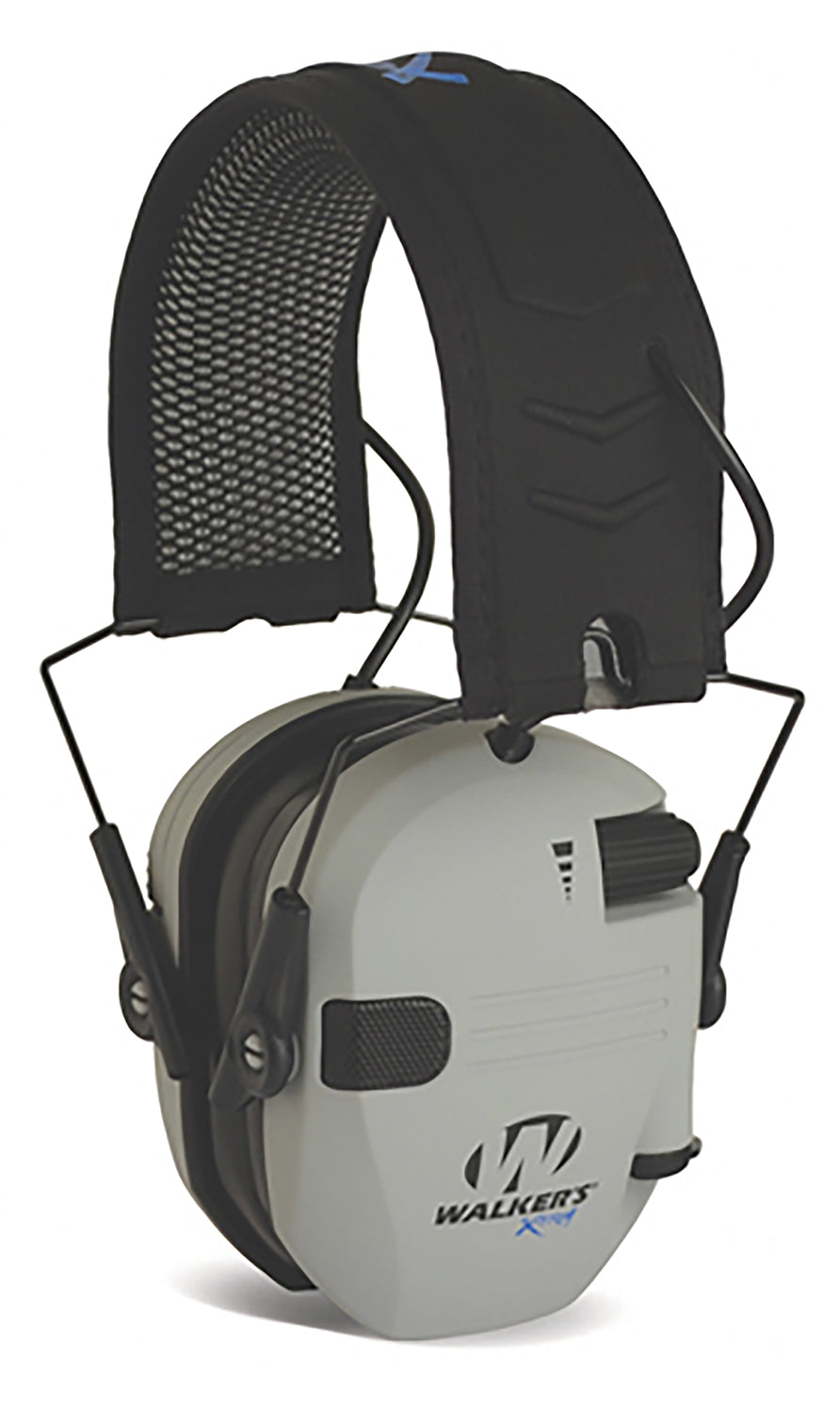 Walker's Razor X-TRM 21 dB Digital Electronic Muff Over the Head Gray Black Bluetooth Polymer