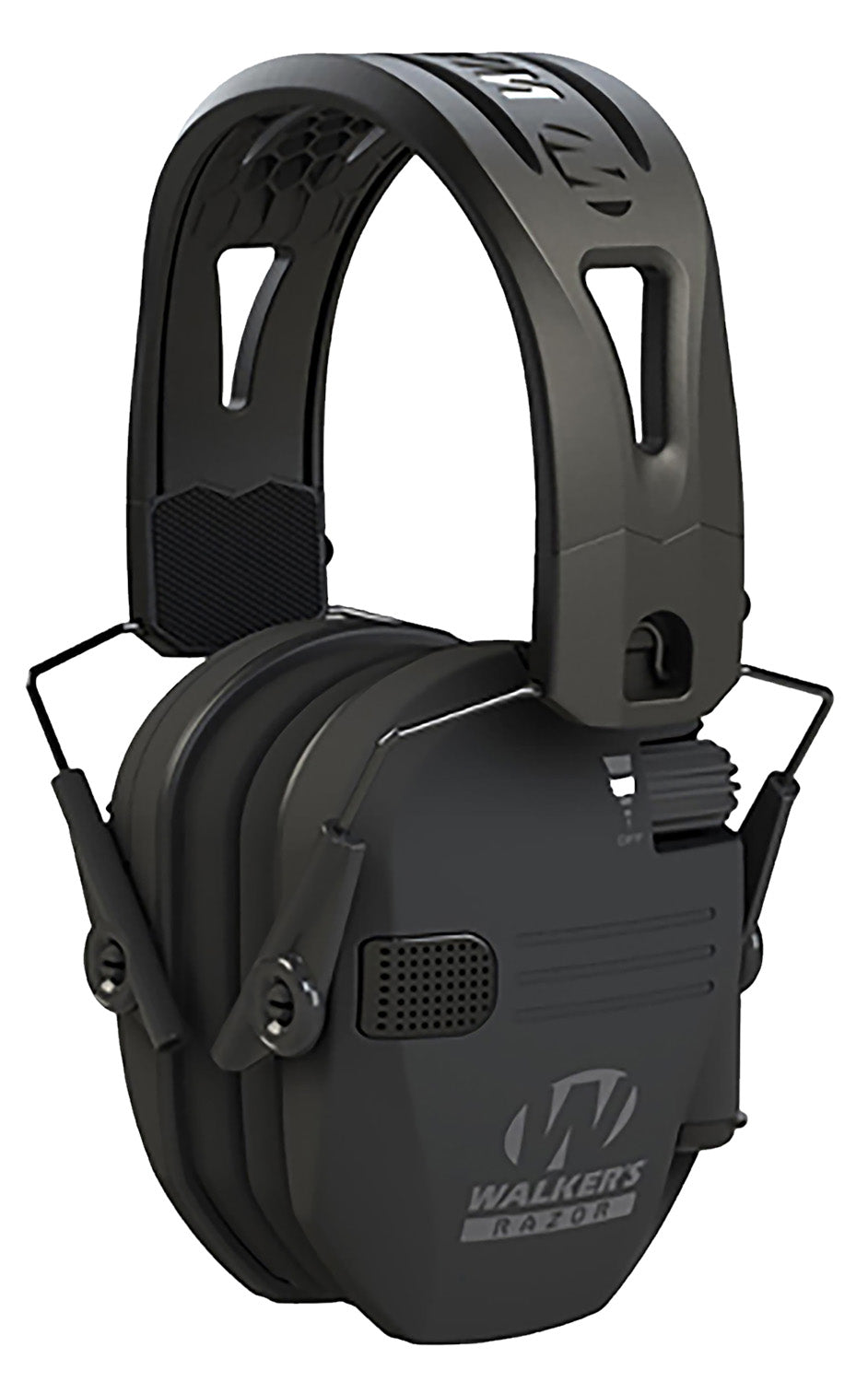 Walker's GWPRSEMRH RAZR Tacti-Grip 23 dB Over-the-Head Electronic Muff Black
