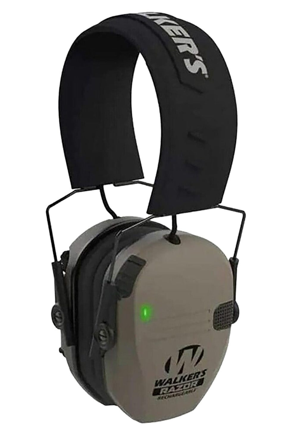 Walker's GWPRSEMRCFDE Razor Rechargeable Electronic Muff 21 dB Over-the-Head Flat Dark Earth Black