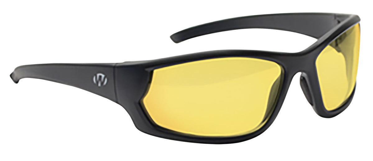 Walker's IKON Carbine Adult Ballistic Shooting Glasses - Amber Lens with Matte Black Frame