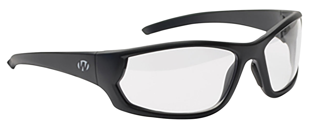 Walker's IKON Carbine Adult Ballistic Shooting Glasses - Clear Lens with Matte Black Frame