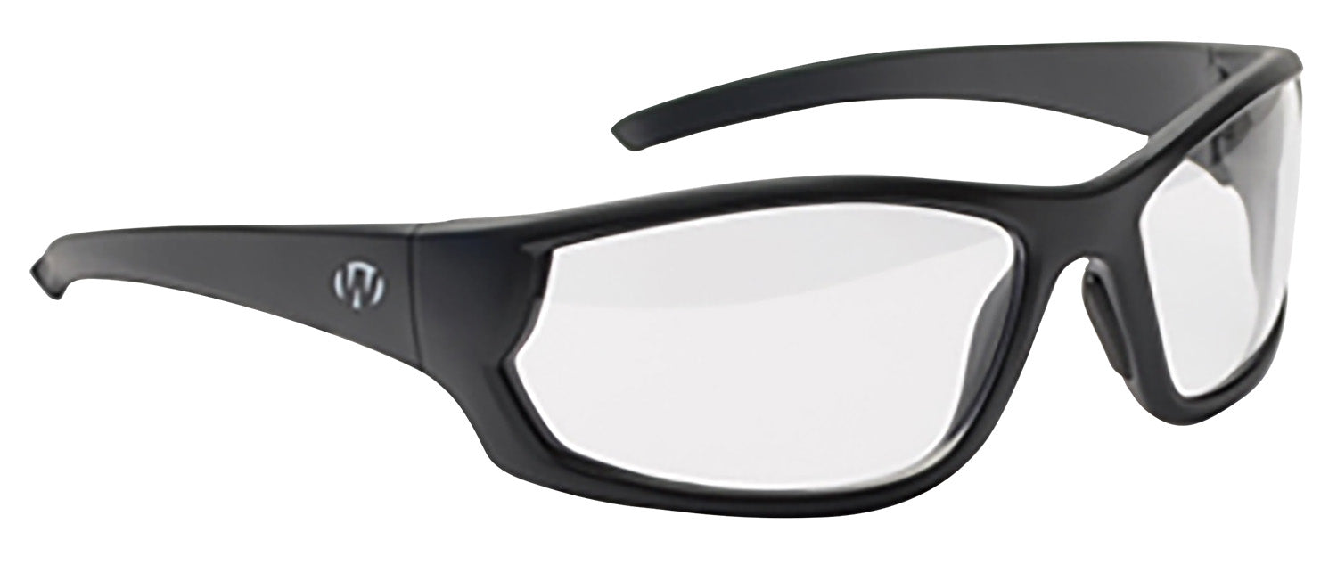 Walker's IKON Carbine Adult Ballistic Shooting Glasses - Clear Lens with Matte Black Frame