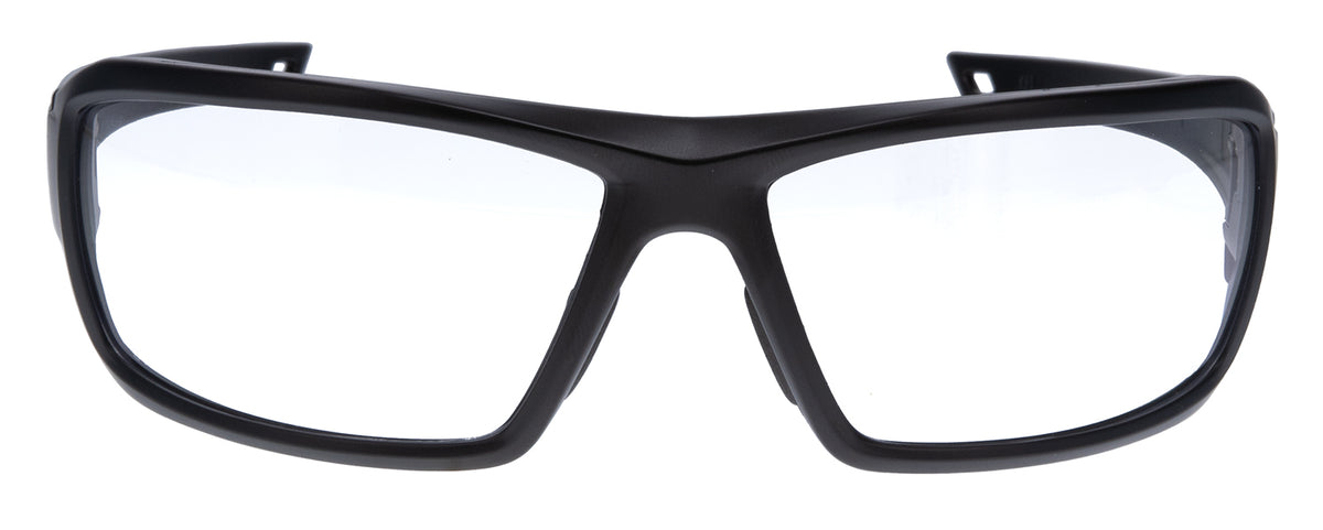 Walker's IKON Forge Adult Ballistic Shooting Glasses - Clear Lens with Matte Black Frame