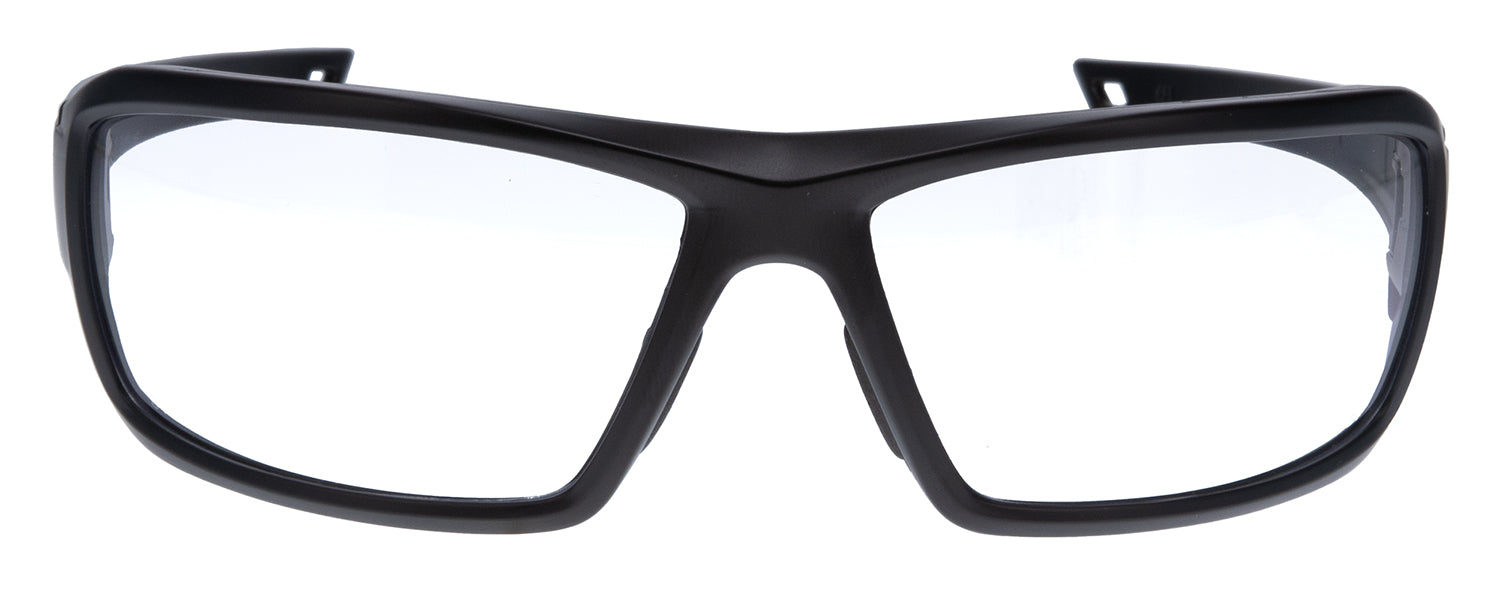 Walker's IKON Forge Adult Ballistic Shooting Glasses - Clear Lens with Matte Black Frame