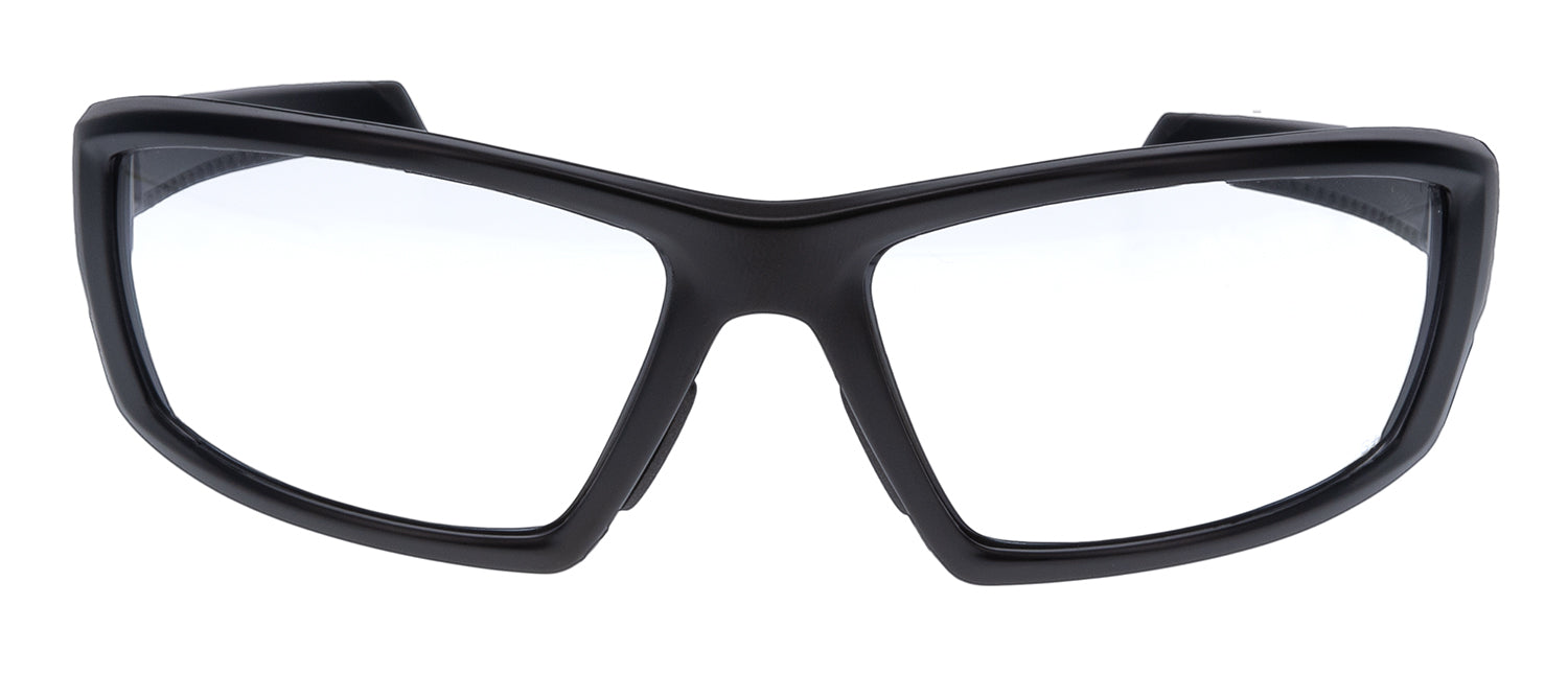 Walker's IKON Vector Adult Ballistic Shooting Glasses - Clear Lens with Matte Black Frame