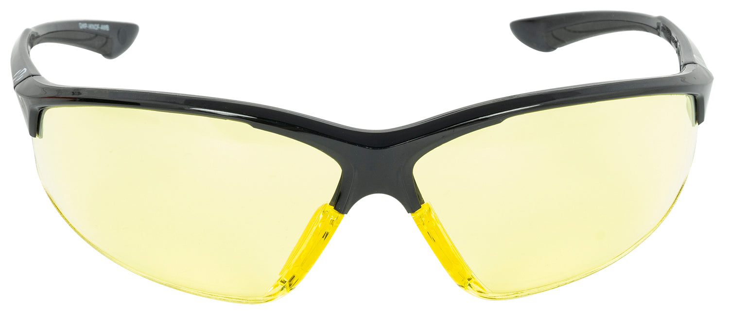 Walker's Ballistic Eyewear IKON Tanker – Matte Black Frame, Amber Lens (Adult)