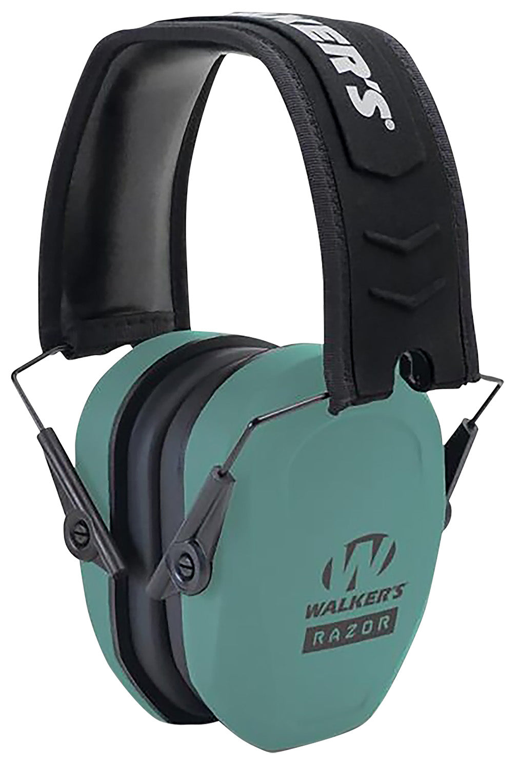 Walker's GWPRSMPASTL 27 dB Razor Slim Passive Muff Teal Black Over-Head