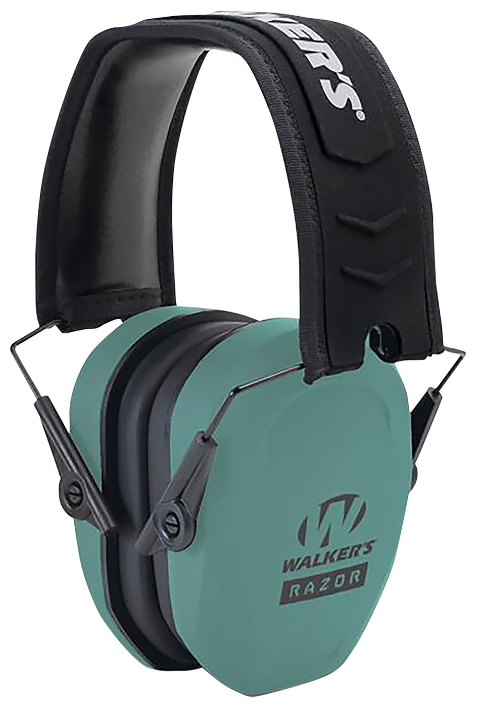 Walker's GWPRSMPASTL 27 dB Razor Slim Passive Muff Teal Black Over-Head