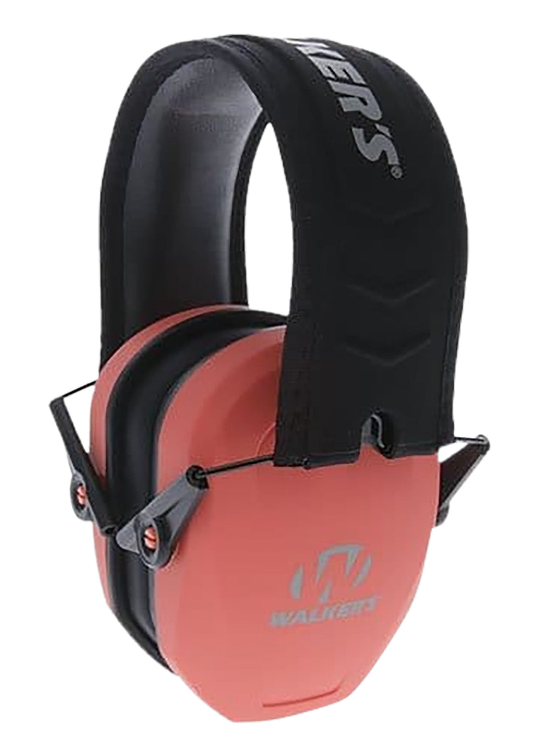 Walker's GWPRSMPASCOR 27 dB Razor Slim Passive Muff Coral Black Over-Head
