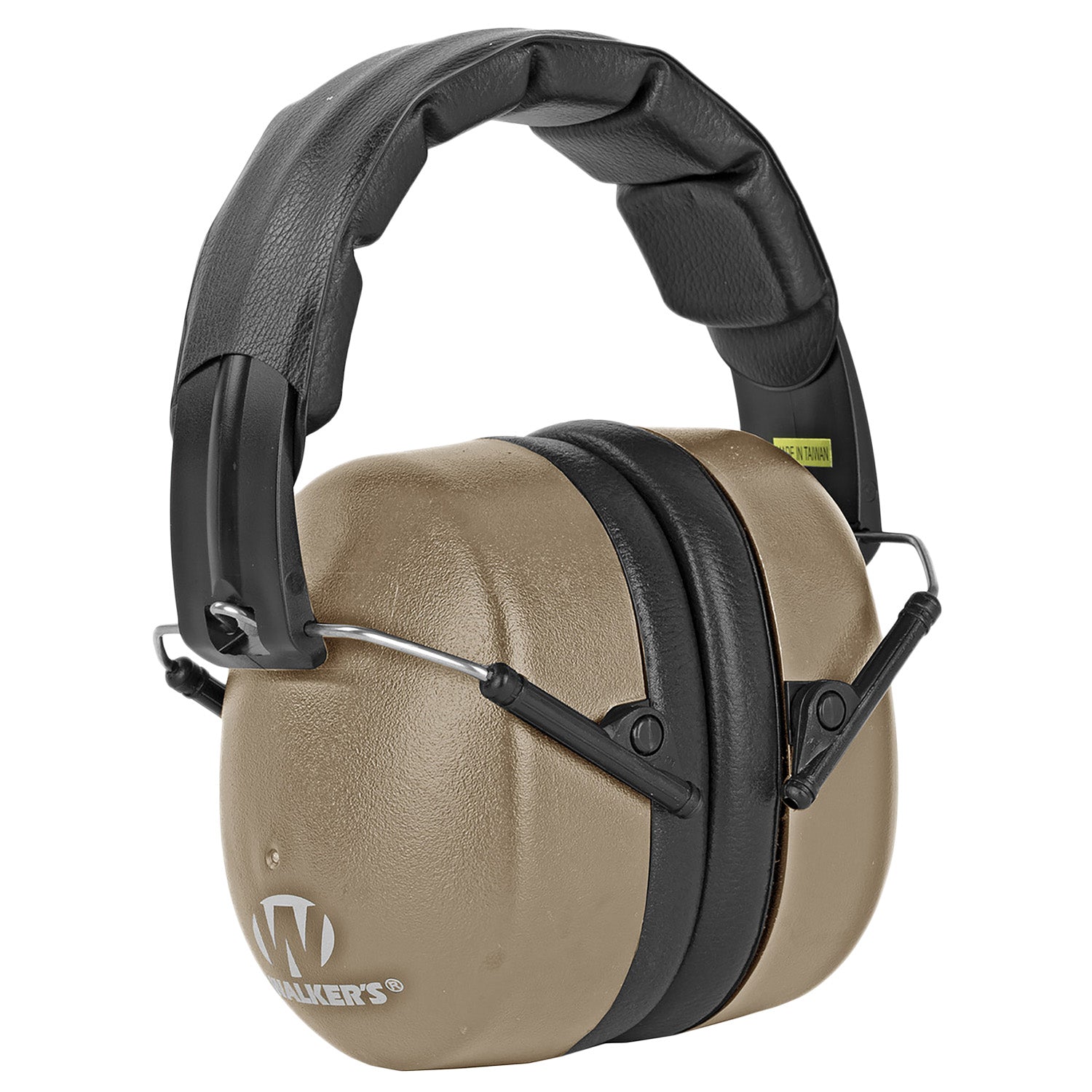 Walker's GWPEXFM3FDE 30 dB Extra Range Passive Muff FDE Black Folding Design