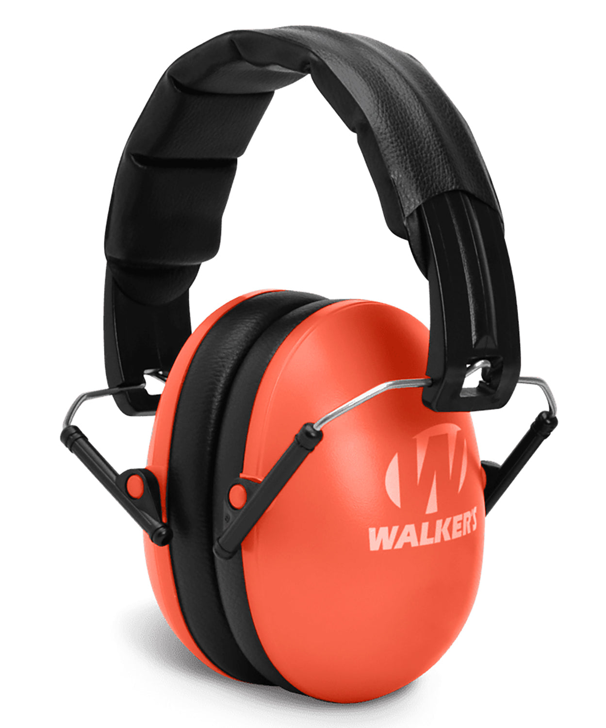 Walker's GWPYWFM2COR 23 dB Folding Muff Coral Black Over-Head Youth Women Fit