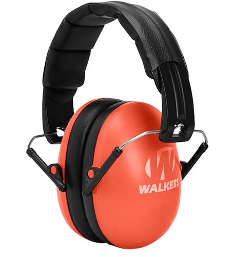 Walker's GWPFKDMCOR 23 dB Folding Youth Passive Muff Coral Black Over-Head
