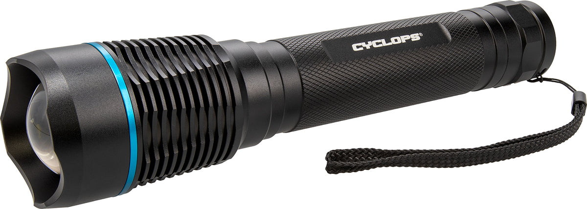 Cyclops CYCFLB2000 Brontes 2K 2000-Lumen Cree LED Flashlight Black Anodized