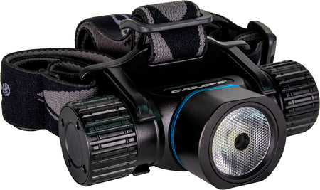 Cyclops Poseidon 2000 Lumens Removable Rechargeable Headlamp Black Anodized LED 200 Meters Up to 5 Hours