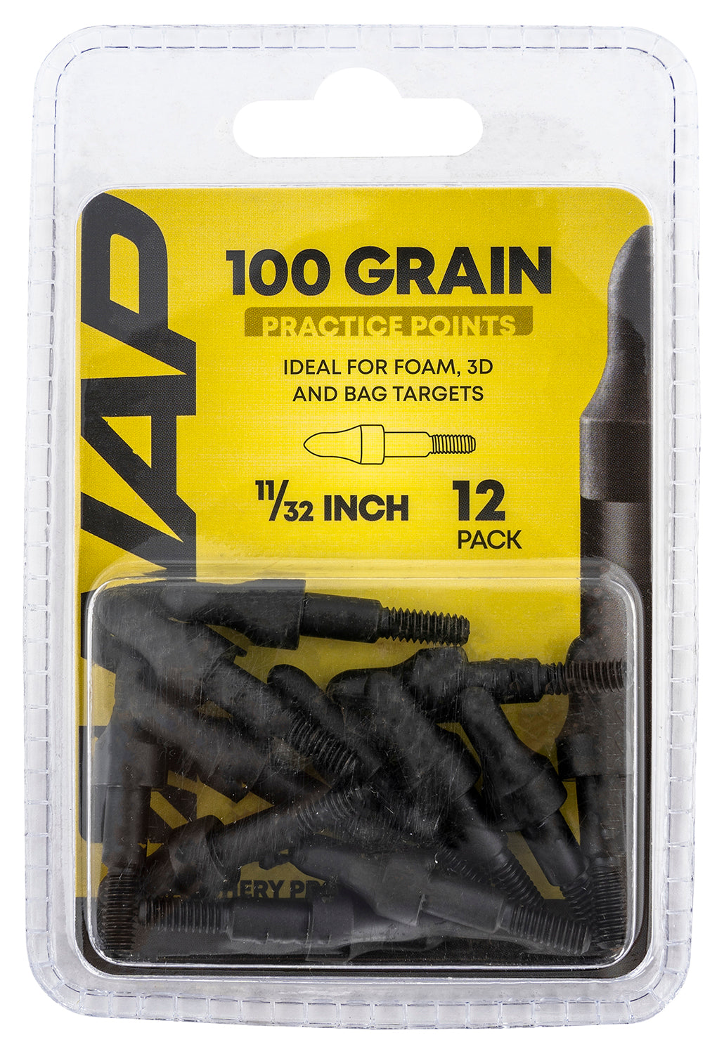 NAP NAP60P3DP1132 3D Practice Points 100 GR Black / 12 Pack