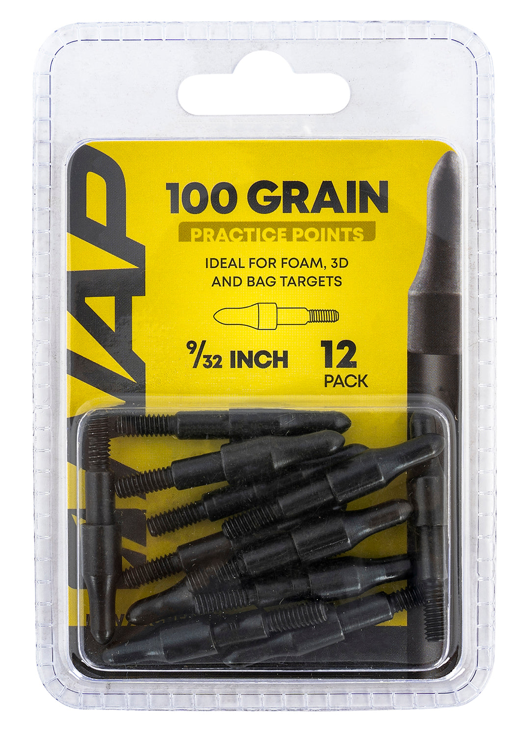 NAP NAP60P3DP932 3D Practice Points 100 GR Black / 12 Pack