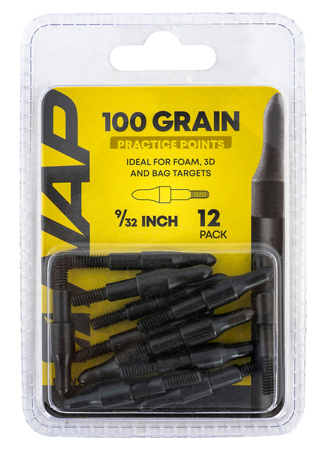 NAP NAP60P3DP932 3D Practice Points 100 GR Black / 12 Pack