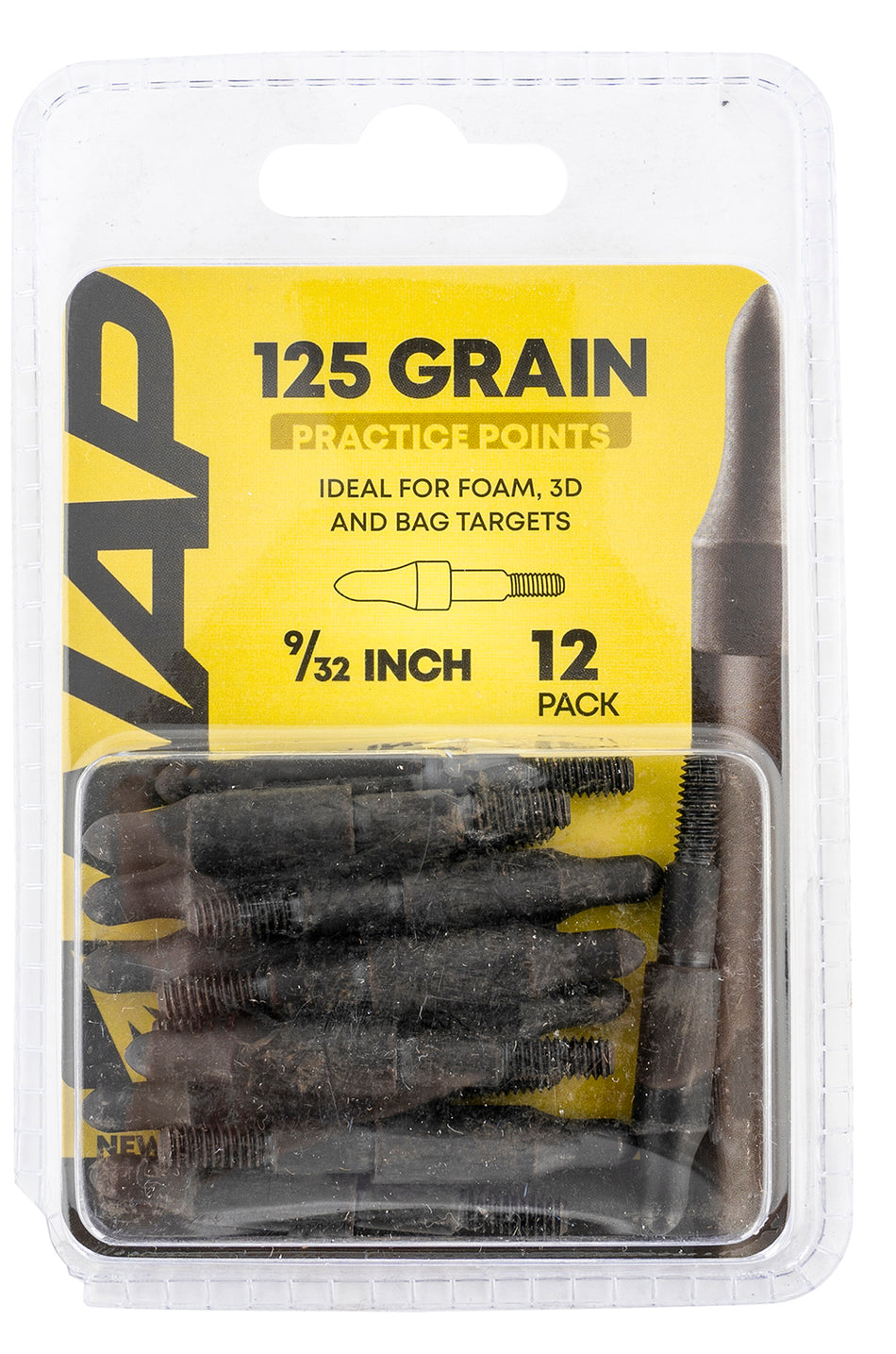 NAP NAP60P3DP932X 3D Practice Points 125 GR Black / 12 Pack