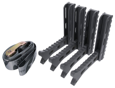 Hawk HWKHHSTP4P Helium Aluminum Folding Tree Steps Black 4pk