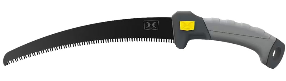 Hawk HWKPBSAW 11" Fixed Pruning Saw Black TiN Coated SK5 High Carbon Steel Blade with Aluminum Handle