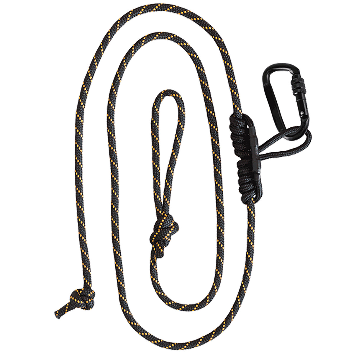 Muddy MUDMSA070 Lineman's Safety Rope Black Nylon with Prusik Knot