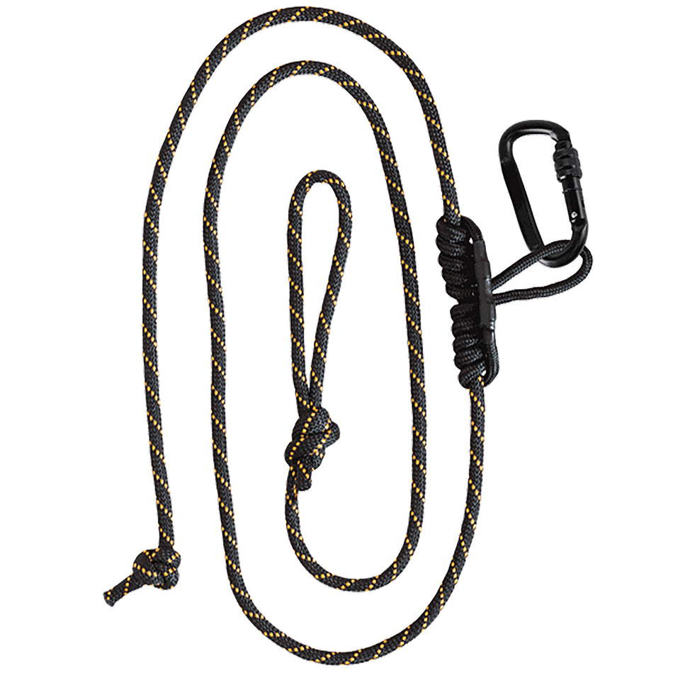 Muddy MUDMSA070 Lineman's Safety Rope Black Nylon with Prusik Knot