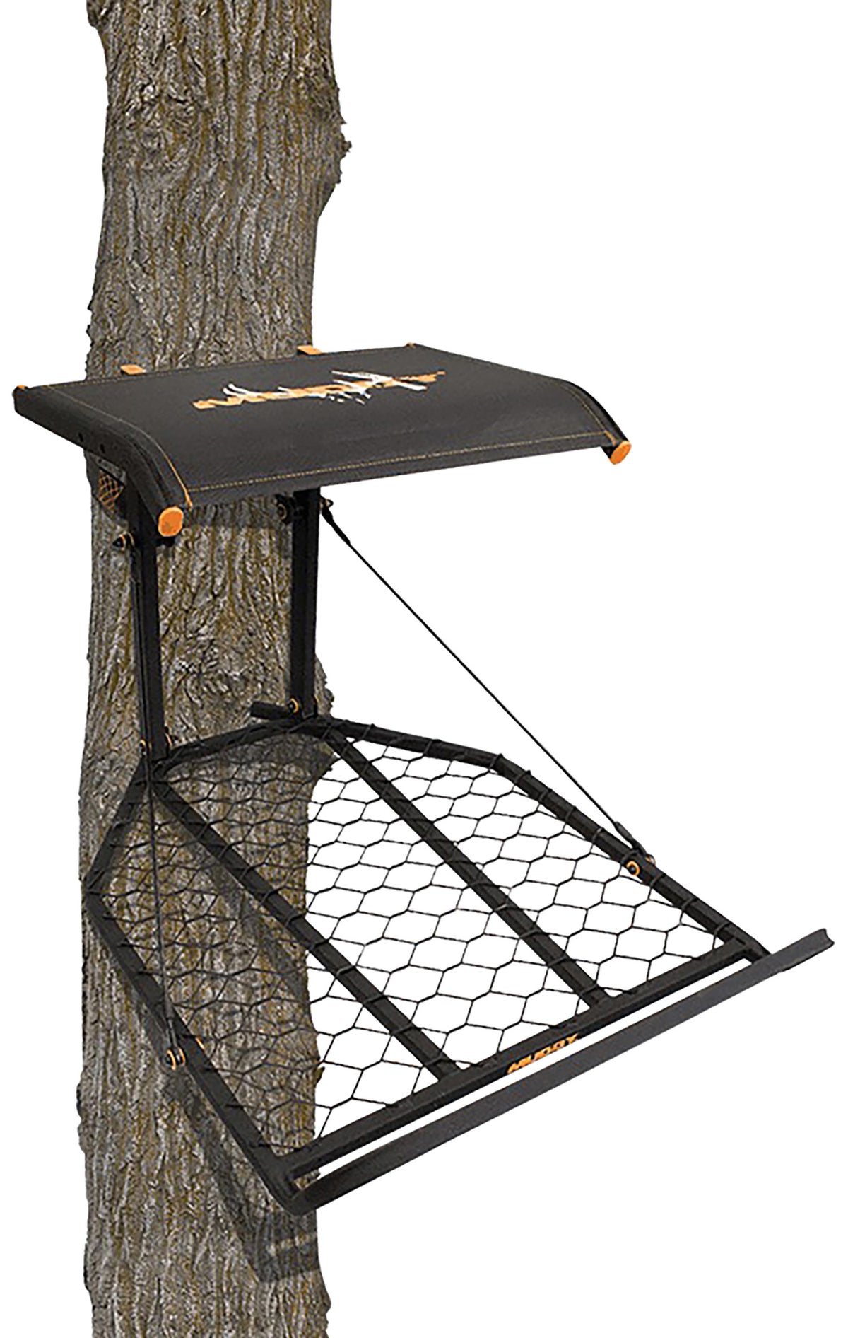 Muddy MUDMFP1200 Boss XL Hunting Hang-On Stand Flex-Tek Seat 300 lb Rated