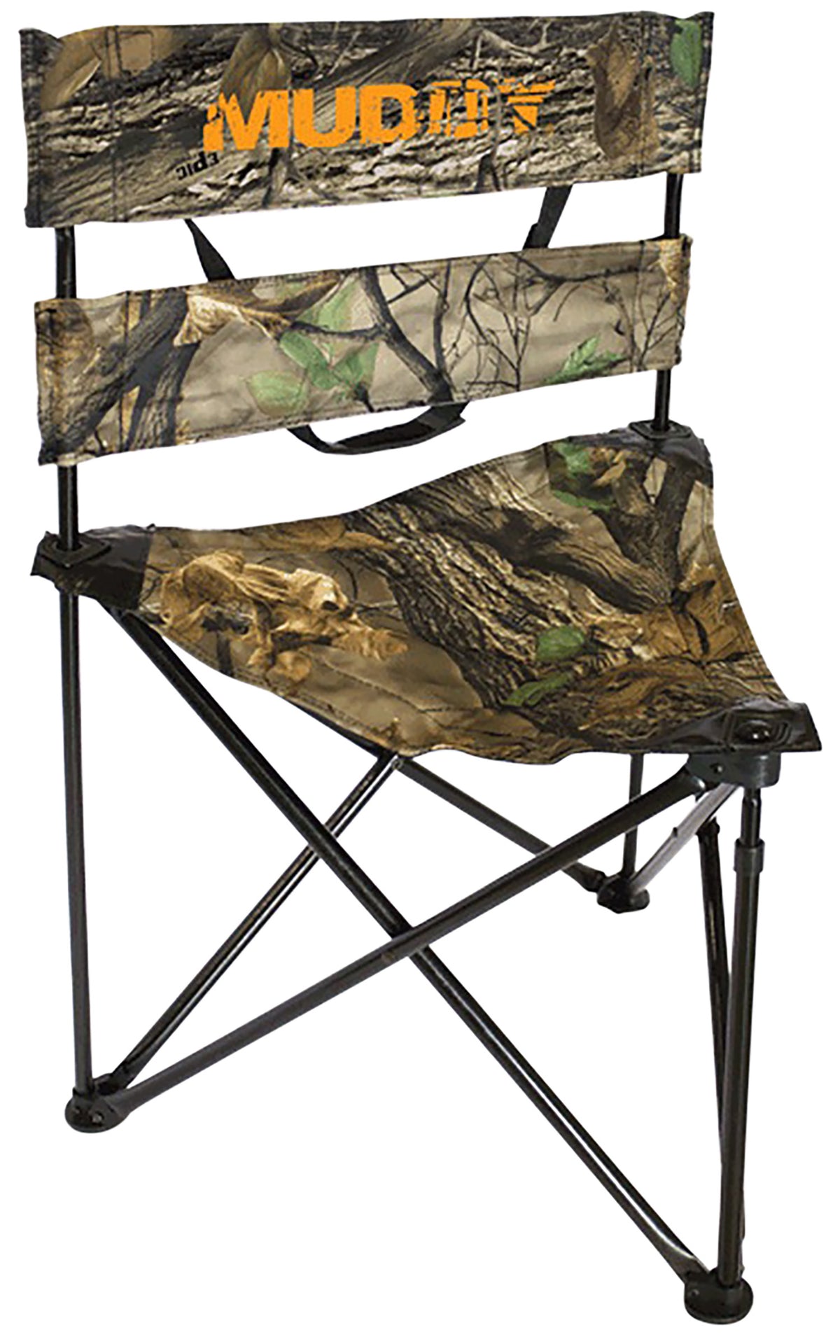 Muddy MUD-MGS300 Camouflage Tripod Ground Seat Padded Backrest Folding