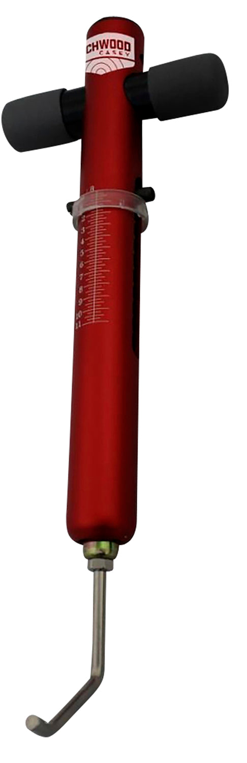Birchwood Casey TRGSCL Firearm Trigger Pull Scale, Red Aluminum & SS, Measures 0-11 lbs